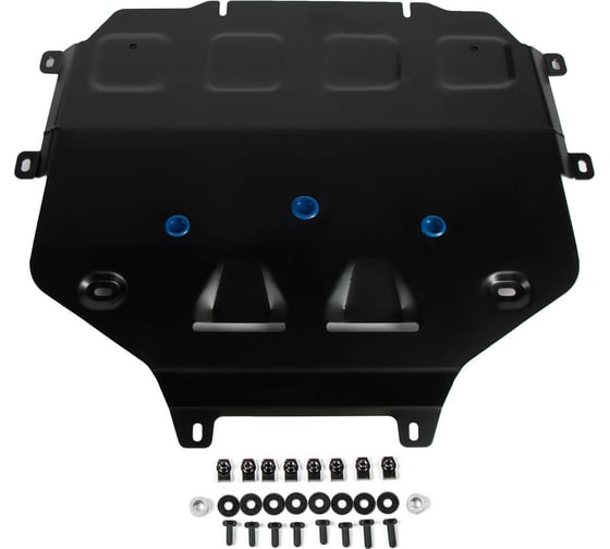 Защита КПП Rival черная для Lamborghini Urus V - 4.0T 2017-н.в., штампованная, 333.2905.1 1