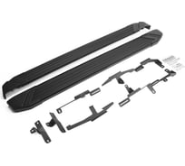 Пороги на автомобиль Rival Black для Mazda CX-9 II 2016-н.в., 193 см, 2 шт., алюминий F193ALB.3803.2