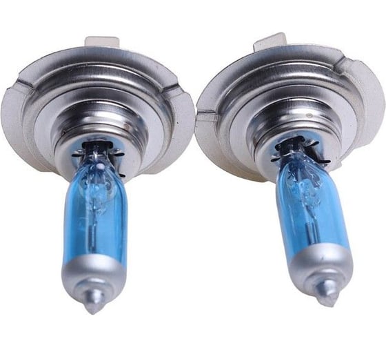 Автолампа MEGAPOWER H7 55 PX26d BLUE WHITE 4300K бокс, 2шт 12V M-37033030