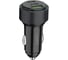 AЗУ PERO AC07 USB-A QC3.0 + USB-C PD + USB-C PD, 66W, черное AС07BL 2
