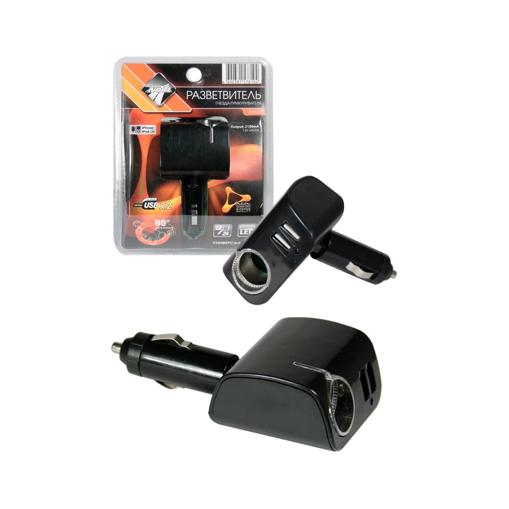 Разветвитель электропитания от прикуривателя Nova Bright fusion 1 ...