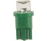 Автолампа T10W W2,1x9,5d 1 LED CONCAVE GREEN 8лм 12V Megapower M-10312G 998897 1
