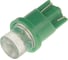 Автолампа T10W W2,1x9,5d 1 LED CONCAVE GREEN 8лм 12V Megapower M-10312G 998897 2