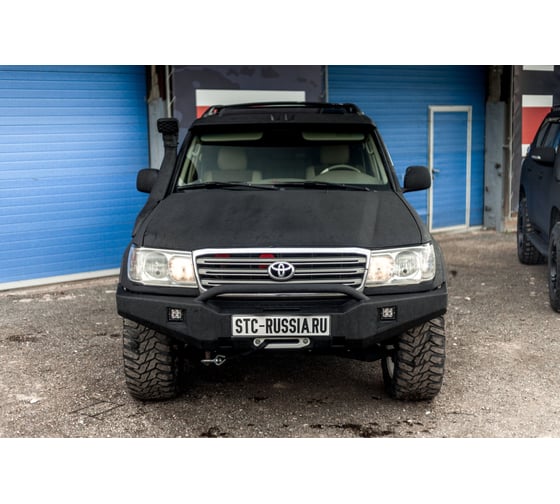 Бампер силовой передний STC Toyota Land Cruiser 105 с защитной дугой STC-TLC105-BF-C1