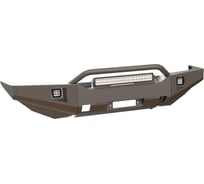 Бампер силовой передний STC Toyota Land Cruiser 100 с защитной дугой, противотуманными фарами и балкой дальнего света STC-TLC100-BF-C1-L1L4