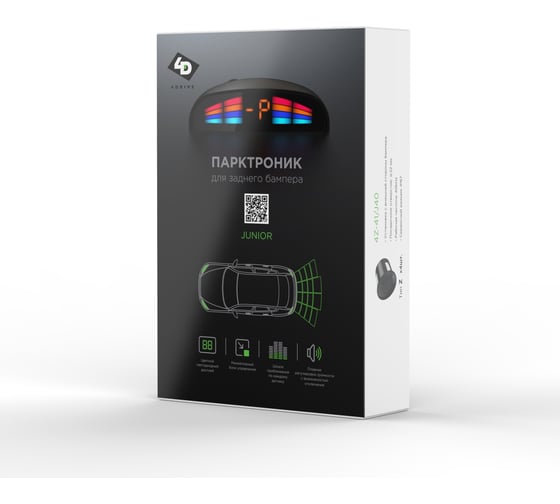 Система парковки с черными датчиками 4Drive 4Z-41/J40-Black