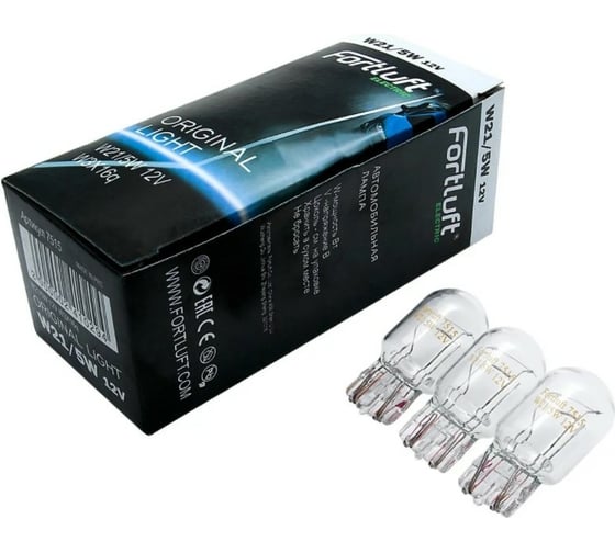 Лампа FORTLUFT Original light W21/5W, 12 В, W3X16q, 10 шт. 7515-10