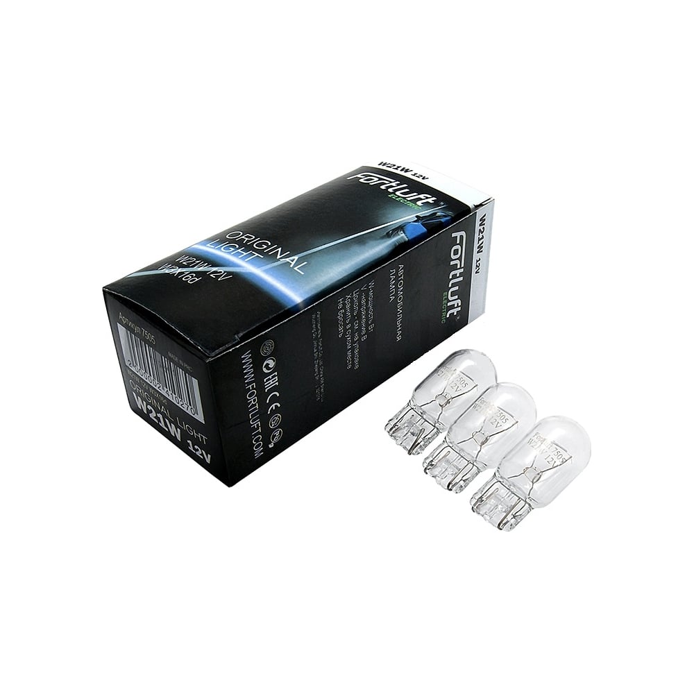 Лампа FORTLUFT Original light W21W, 12 В, W3X16d, 10 шт. 7505-10 ...