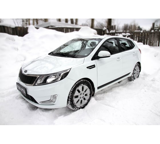 Молдинги на двери Русская Артель для KIA Rio III 2011-2015/2015- г.в., рестайлинг (вариант 1) MK-075400