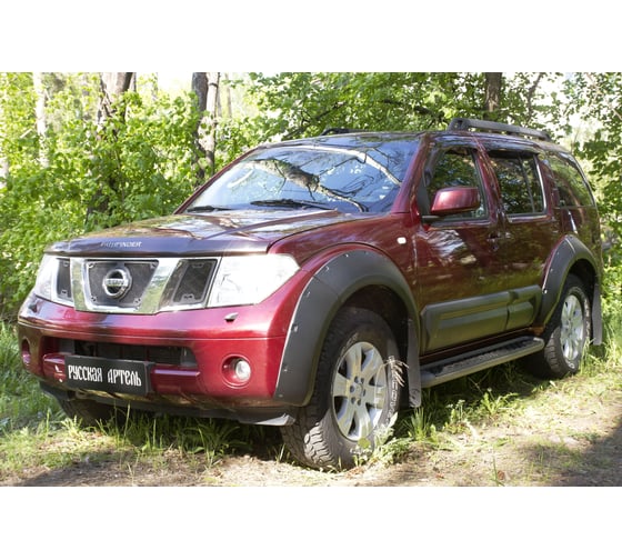 Молдинги на двери Русская Артель широкие, для Nissan Pathfinder 2004-2010 г.в. (R51) MN-075800