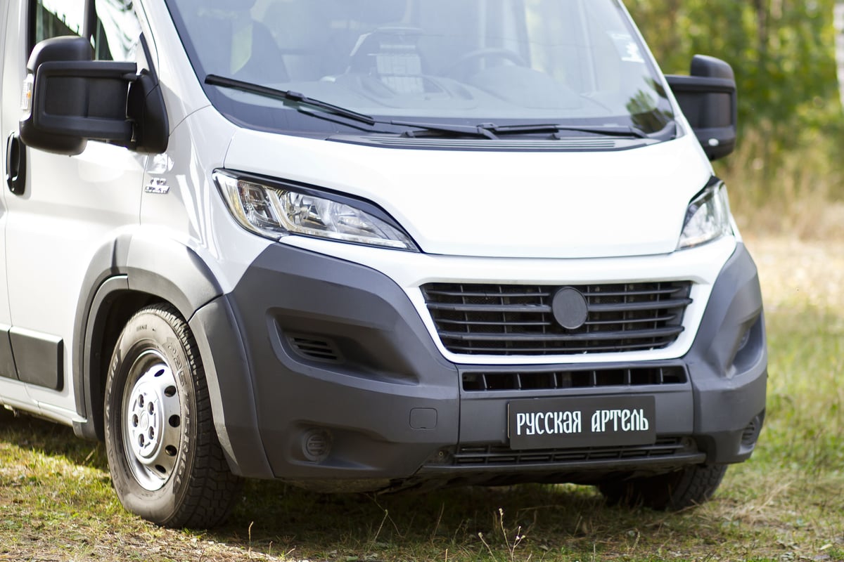 Накладки-реснички на передние фары Русская Артель для Fiat Ducato 2014-  г.в. (290 кузов) REF-082400 - выгодная цена, отзывы, характеристики, фото -  купить в Москве и РФ