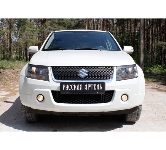 Накладки-реснички на передние фары Русская Артель для Suzuki Grand Vitara 2008- г.в. RESGV-013900