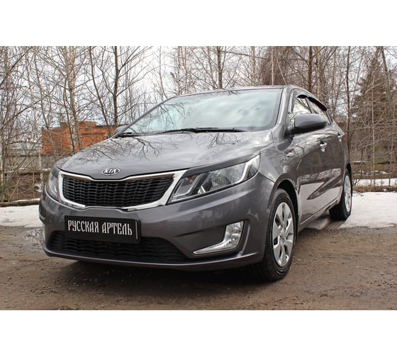 Накладки-реснички на передние фары Русская Артель для KIA Rio III 2011- г.в. REKR-025800