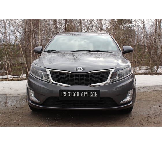 Накладки-реснички на передние фары Русская Артель для KIA Rio III 2011- г.в. REKR-025800