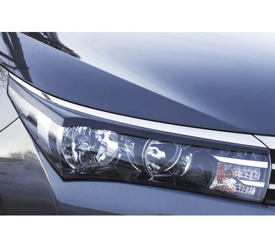 Накладки-реснички на передние фары Русская Артель для Toyota Corolla седан 2012-2015 г.в. RET-081500