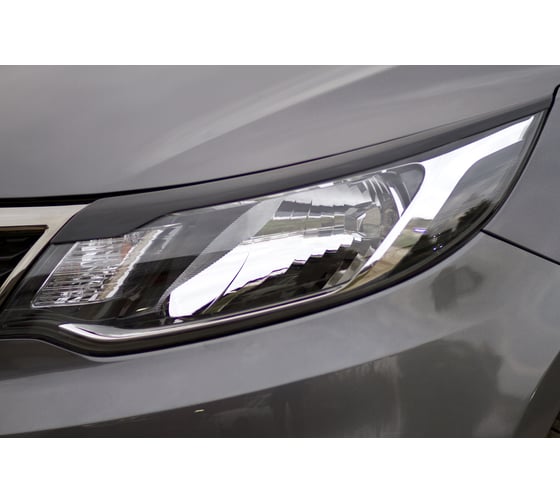 Накладки-реснички на передние фары Русская Артель для KIA Rio III 2015- г.в. (рестайлинг) REK-080300
