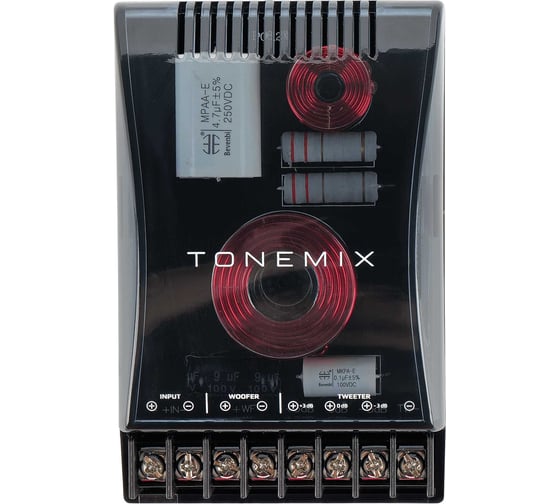 2-х полосный кроссовер TONEMIX серия АТТАСК LPF-5кГЦ (6 дБ/окт), HPF-5 кГц (12 дБ/окт) ATK-XR2W