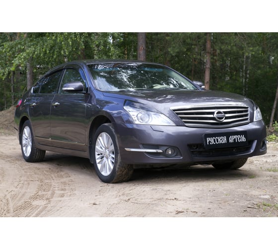 Накладки-реснички на передние фары Русская Артель для Nissan Teana 2011-2014 г.в. REN-082200