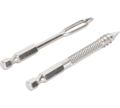 Инструмент для ремонта б/к шин для шуруповерта AIRLINE (сверло-напильник, шило для жгута) ATRK836