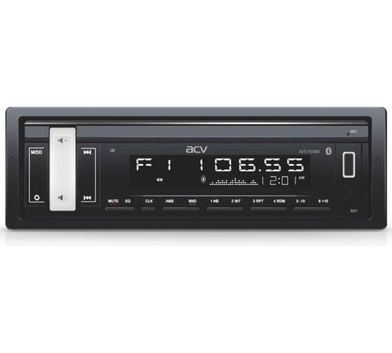 Магнитола ACV 1din/мультицвет/Bluetooth/USB/AUX/SD/FM/4х50 ACV AVS-914BM 1
