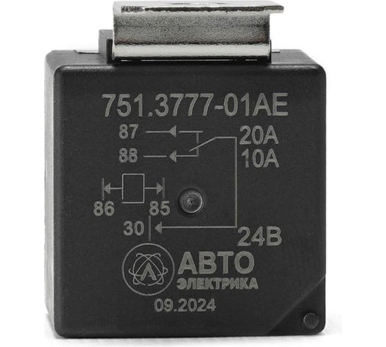 Реле АВТОЭЛЕКТРИКА 751.3777-01 в блистере (ан. 901.3747-01,981.3777-01) 5-конт. с карм.под кронш.(20/10А 24В) 751.3777-01 08.01455