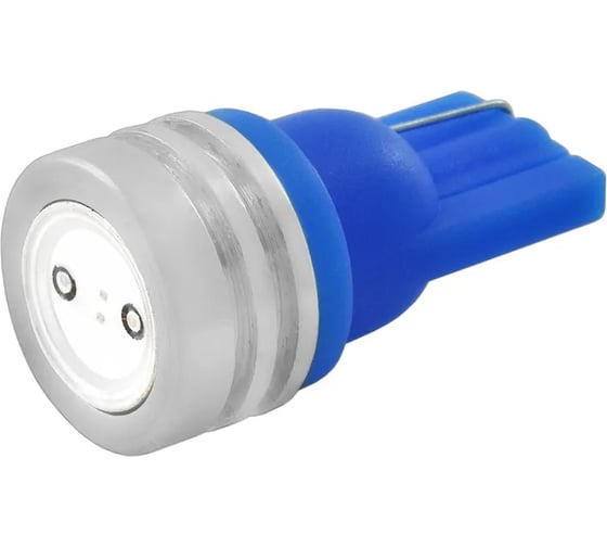 Автолампа диод SKYWAY T10 (W5W) 12V 1 SMD диод 1-конт Синяя, комплект 2 шт S08201560