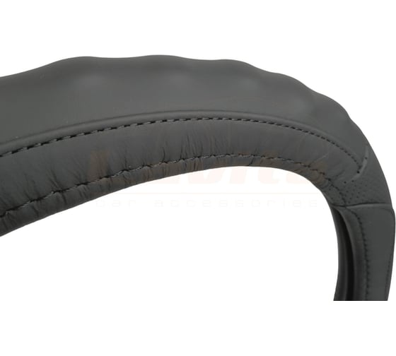Оплётка на руль LAVITA кожаная черная LA 26-B401-1-S