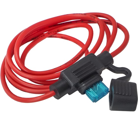 Держатель предохранителя AURA miniATC, 15A, кабель 0,75mm2, 1м. FHT-1075