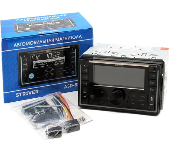 Магнитола Вымпел Striver ASD-825 2DIN FM/USB/AUX/bluetooth пульт дис. управления 4073