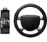 Оплётка на руль PSV NAIS CARBON черный, отстрочка синяя, М 129824 1