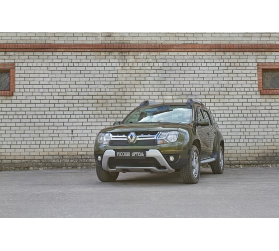 Зимняя заглушка решетки радиатора и переднего бампера Русская Артель Renault Duster 2015- ZRR-131402