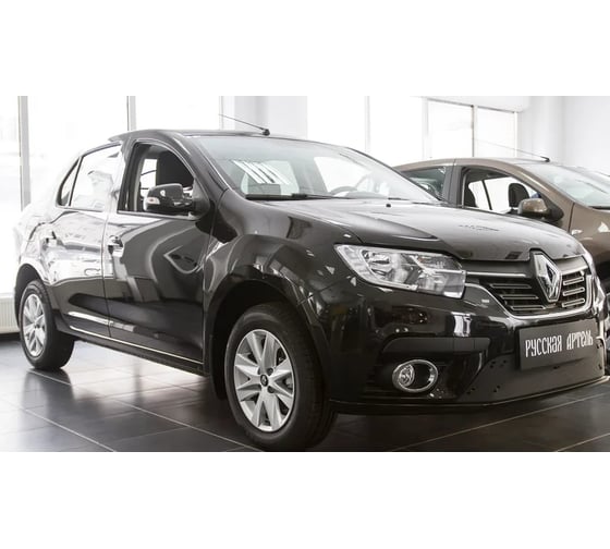 Зимняя заглушка решетки переднего бампера Русская Артель для Renault Logan 2018- ZRR-132302