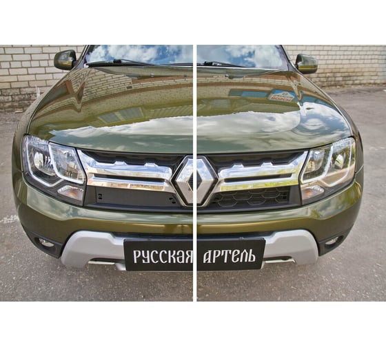 Зимняя заглушка решетки радиатора Русская Артель для Renault Duster 2015- ZRR-131302