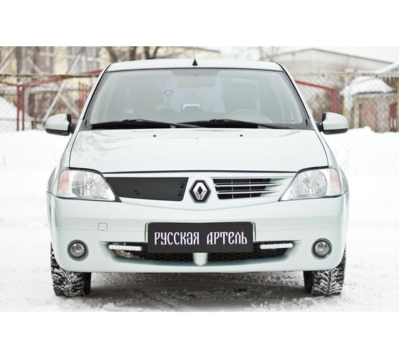 Зимняя заглушка решетки радиатора Русская Артель для Renault Logan 2004-2010 ZRRL-052802
