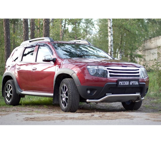Защитная сетка переднего бампера Русская Артель (дхо+обвес) для Renault Duster 2010-2014 SBRD-046032