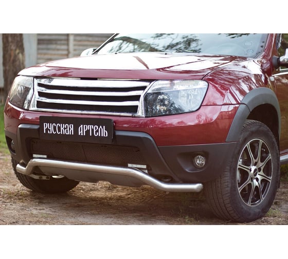 Защитная сетка переднего бампера Русская Артель (дхо+обвес) для Renault Duster 2010-2014 SBRD-046032