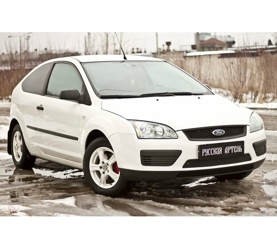 Зимняя заглушка решетки переднего бампера Русская Артель для Ford Focus II 2005-2008 ZRFF2-051802