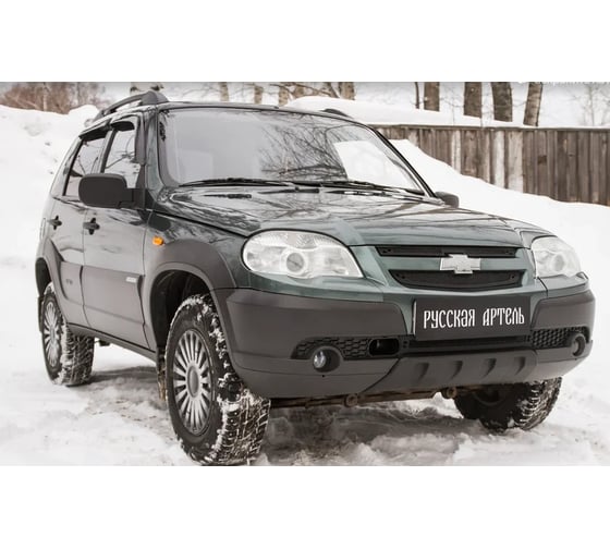 Защитная сетка решетки переднего бампера Русская Артель Chevrolet Niva Bertone 2009- SRC-134052