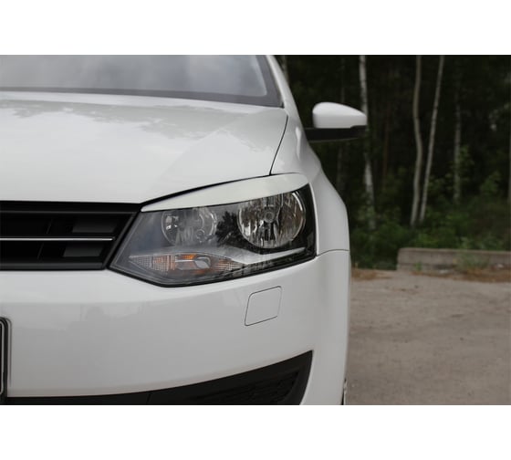 Накладки-реснички на передние фары Русская Артель для Volkswagen Polo V 2009- г.в. REVWP5-014000