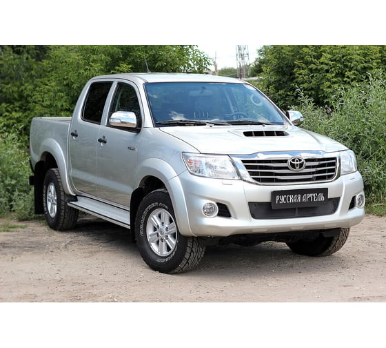 Защитная сетка переднего бампера Русская Артель для Toyota Hilux 2013- SBTH-044502
