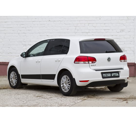 Накладка на задний бампер Русская Артель Вариант 2 для Volkswagen Golf VI 2009-2012 г.в. NV-154902