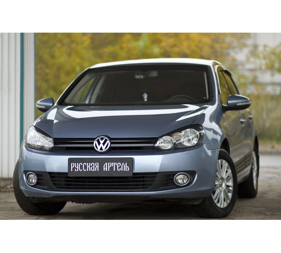 Накладки-реснички на передние фары Русская Артель для Volkswagen Golf VI 2009-2012 г.в. REV-081200