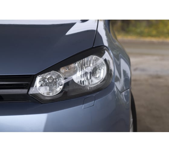 Накладки-реснички на передние фары Русская Артель для Volkswagen Golf VI 2009-2012 г.в. REV-081200
