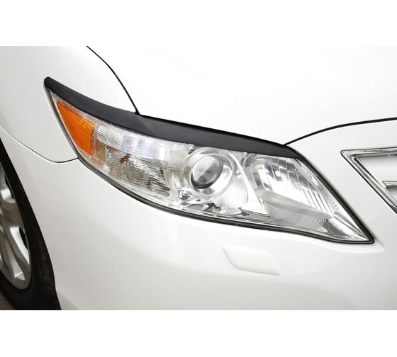 Накладки-реснички на передние фары Русская Артель для Toyota Camry V40 2006-2011 г.в. (укороченные) RETC4-004400