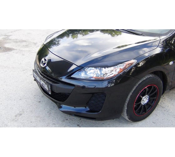 Накладки-реснички на передние фары Русская Артель для Mazda 3 2010- г.в. REM3-013200