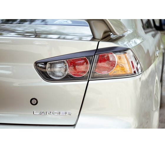 Накладки-реснички на задние фонари Русская Артель для Mitsubishi Lancer X 2007- г.в. REML-003600 1
