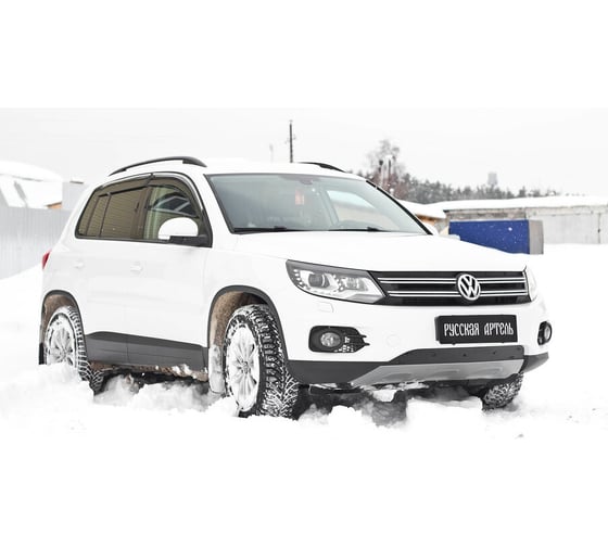 Зимняя заглушка решетки переднего бампера Русская Артель Volkswagen Tiguan 2011-2015 (Track & Field) ZRV-126002