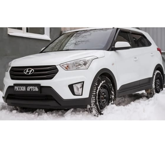 Зимняя заглушка решетки переднего бампера Русская Артель для Hyundai Creta I 2016- ZRH-132502
