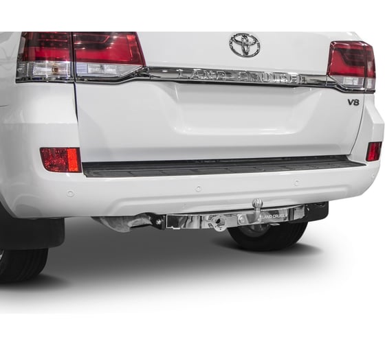 Фаркоп торцевой для Toyota Land Cruiser 200 (кроме Executive) TRD 2007-2015/2015-н.в. нержавеющая насадка Rival F.5703.003