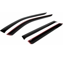 Дефлекторы окон Rival Premium для Lada Granta I рестайлинг универсал 2018-н.в./Granta Cross универсал 2018-н.в./Kalina I, II универсал 2004-2018, листовой ПММА, 4 шт., 36001003